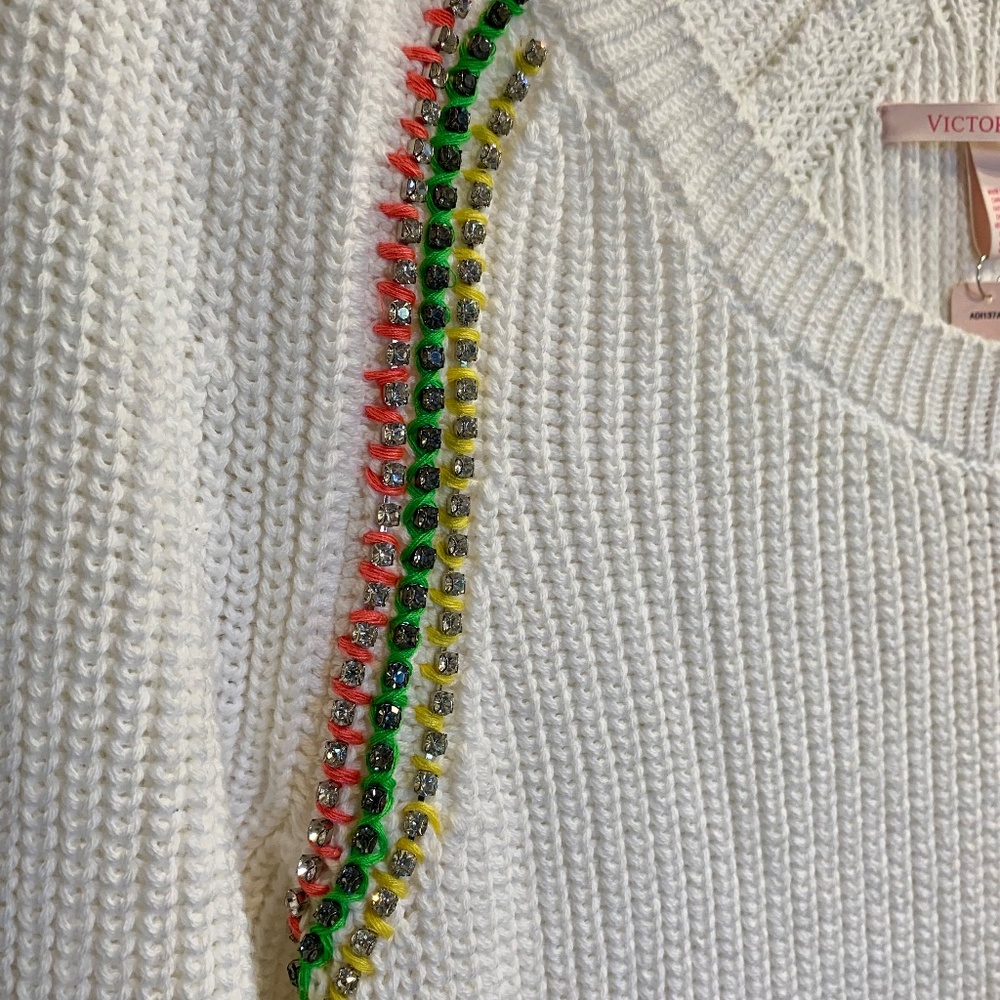 NWT Victoria’s Secret Sweater with BLING!